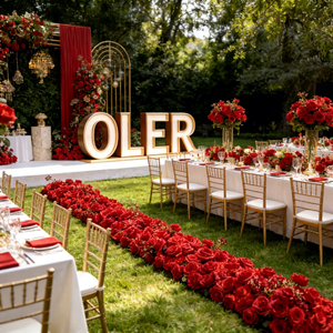 Décor floral personnalisé OLER pour allée aquatique, centres de table floraux sur mesure pour <span class=keywords><strong>piscine</strong></span> - Product Image 1