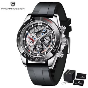 นาฬิกาข้อมือผู้ชาย Pagani Design PD-1653 ระบบจักรกล สแตนเลสสตีล กันน้ำ ดีไซน์เรนโบว์ หรูหรา ระบบออโตเมติก - Product Image 2