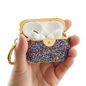 Paillettes antichoc de mode de luxe bling pour étui airpod étui pour écouteurs étui earpod <span class=keywords><strong>pro</strong></span> <span class=keywords><strong>2</strong></span> génération - Product Image 1