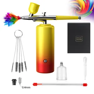 Barber Machines Electric Spray Gun Air Brush With Compressor Cordless Airbrush Kit For Makeup Cake Nail Art Tattoo