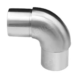 High Quality Stainless Steel Rust Proof Adjustable Stair Handrail Accessories 50mm Pipe Connectors Elbow Swivel Pipe Fittings