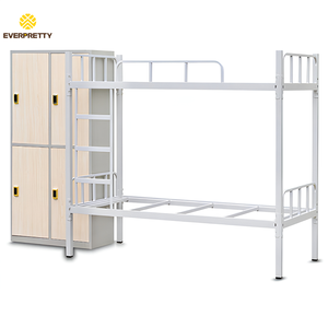<span class=keywords><strong>Lit</strong></span> <span class=keywords><strong>superposé</strong></span> en métal au design moderne pour dortoirs d'étudiants et auberges, avec armoires et escalier, certifié CE pour universités - Product Image 3