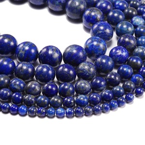 Perles en vrac de Lapis Lazuli naturel, rondes, bleues, accessoires de bijoux, bracelet DIY, vente en gros, perles dispersées ST0230 - Product Image 4