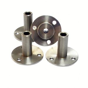 Brida de Montaje y Base de Eje de Acero Inoxidable de Precisión Mecanizadas por CNC con Perforación por Electroerosión por Hilo para Ensamblajes de Maquinaria Industrial - Product Image 3
