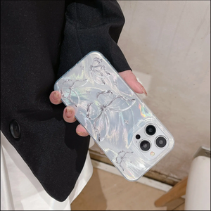 เคสโทรศัพท์มือถือลายผีเสื้อเปลือกหอยโปร่งใสแบบใสสำหรับ <span class=keywords><strong>Samsung</strong></span> <span class=keywords><strong>S32</strong></span> A32สำหรับ Techno 10 C - Product Image 2