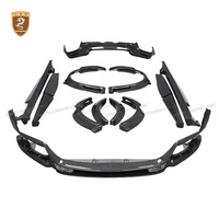 Kit carrosserie large aérodynamique OEM en carbone sec pour Ferrari Purosangue FUV : séparateur avant, coins de pare-chocs, extensions d'ailes, jupes latérales, diffuseur arrière