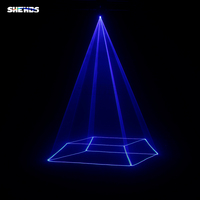 Projecteur Laser Shehds Professionnel Étanche pour Mariage, DJ, Boîte de Nuit, Extérieur, Mini 3D Animation RGB Pleine Couleur 3W avec ILDA