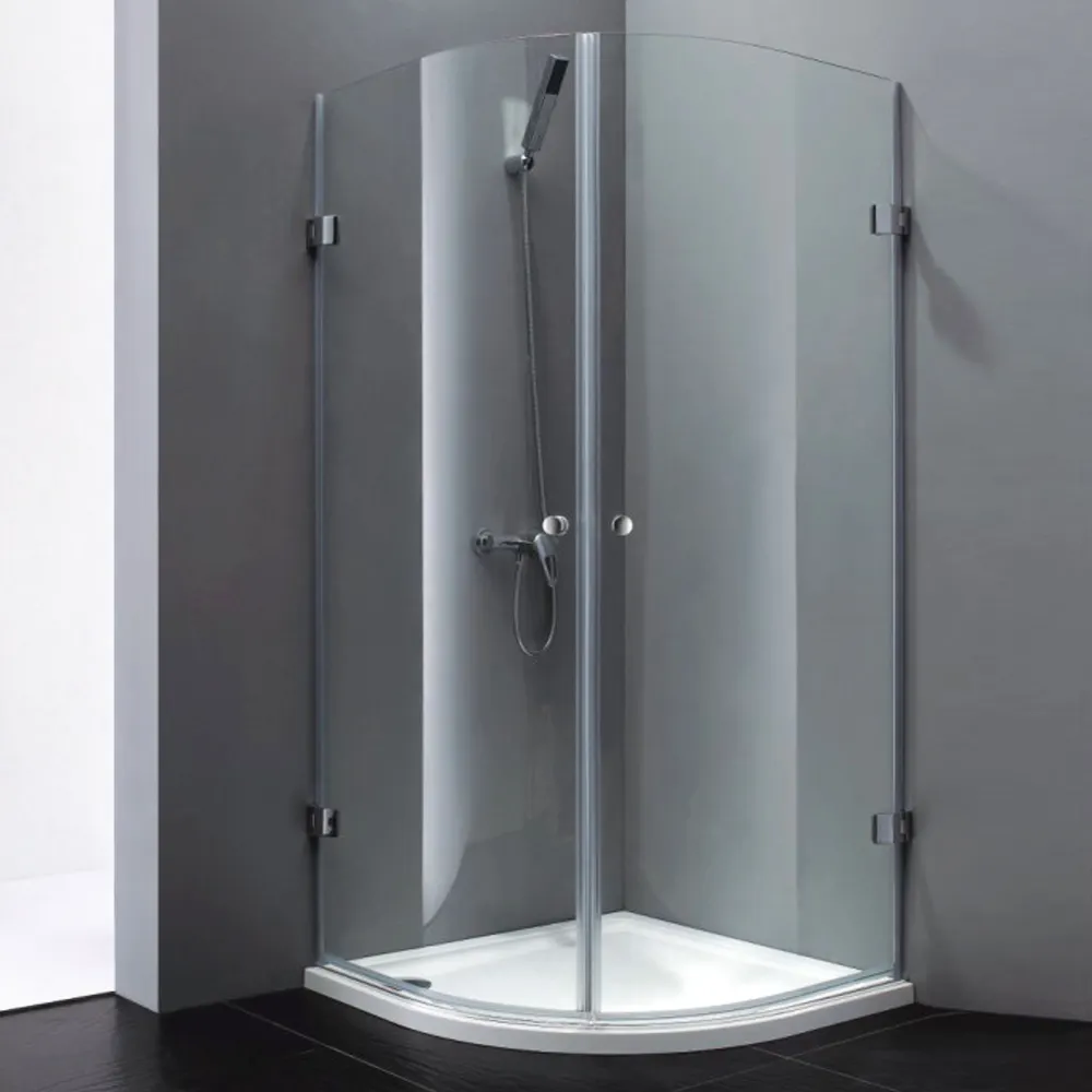 Ucuz lüks tuvalet seks cam kapi akrilik tepsi kapalı çerçevesiz duş odası banyo duş odaları