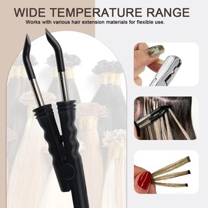 Kit professionnel de fusion de kératine pour extensions capillaires – Machine à connecter les cheveux en plastique et métal, outil de fusion pour usage domestique - Product Image 5