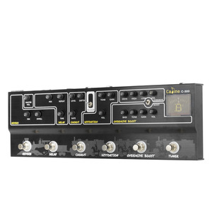 Caline C300เที่ยงคืนเอฟเฟกต์กีตาร์แบบมัลติเอฟเฟคพิเศษแป้นเหยียบเสียงสะท้อนดีเลย์การบิดเบือนการโอเวอร์ไดรฟ์เพิ่มเอฟเฟกต์จูนในตัว - Product Image 1