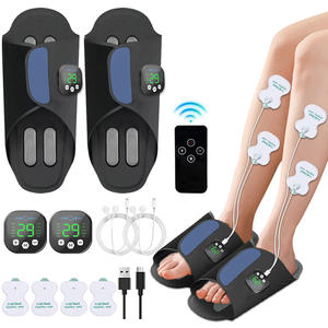 Tapis de massage électrique EMS portable et pliable pour les pieds, avec 10 modes et télécommande, pour le massage des jambes et des points d'acupuncture des méridiens - Product Image 2