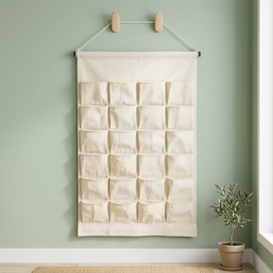 Primitive Custom Handmade 100% Cotton Fabric Hanging Advent Calendar 24 Pockets Eco-Friendly Reusable Durable <b>Christmas</b> - Product Image 6