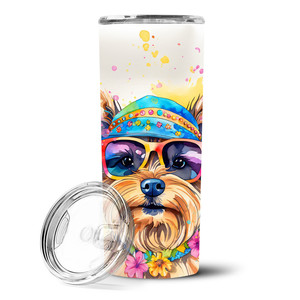 Vaso Delgado de Acero Inoxidable Yorkshire Terrier Hippie Dawg - Product Image 5