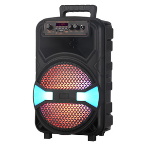 <span class=keywords><strong>NDR</strong></span> 8 pulgadas para altavoz Bluetooth RGB LED iluminación micrófono plástico al aire libre móvil Karaoke Square Dance Audio con batería - Product Image 4