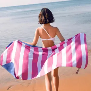 Bonito viajar toalhas soft touch cadeira toalha areia grande livre quick dry leve praia toalha