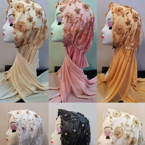 <span class=keywords><strong>Bonnet</strong></span> Hijab <span class=keywords><strong>Turban</strong></span> Élégant à Motif Floral pour <span class=keywords><strong>Femme</strong></span>, en Polyester Durable et Respirant, Qualité Supérieure, Toutes Saisons - Product Image 1