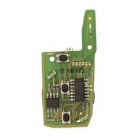 XHORSE XKMQB1EN Clé Intelligente à 3 Boutons Style MQB ABS Noire pour VW Compatible avec le Programmeur de Clés de Voiture VVDI Tool