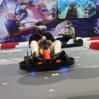 MR Go-Kart Máquina de Carreras de Realidad Mixta para Interiores con Sistema de Potencia Interactivo, Experiencia de Karting Gamificada para Familias y Equipos de 12+ Personas