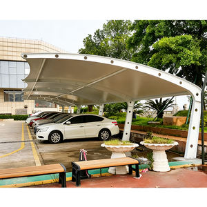 Estructuras de Tela Impermeables para Estacionamiento de Autos, Toldo de Estacionamiento Tipo Cantilever, Estructura Tensada de PVC, Cobertizo para Estacionamiento de Autos - Product Image 1