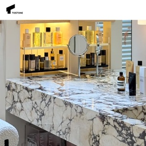 Tostone Striking Calacatta Viola Marble <strong>Sink</strong> A Timeless Touch Of Elegance For Modern <strong>Bathrooms</strong> - Product Image 4
