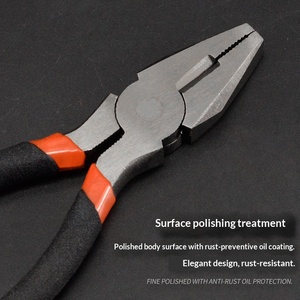 Vente en gros par le fabricant : Outils <span class=keywords><strong>à</strong></span> main de style européen, pinces coupantes <span class=keywords><strong>à</strong></span> fil, pinces <span class=keywords><strong>à</strong></span> bec <span class=keywords><strong>plat</strong></span> forgées multi-spécifications avec une longueur de mâchoire de 70 mm - Product Image 4