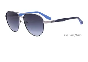 Gafas de sol polarizadas magnéticas de metal con pies estampados de alta calidad 2024, venta al por mayor, monturas de gafas con Clip