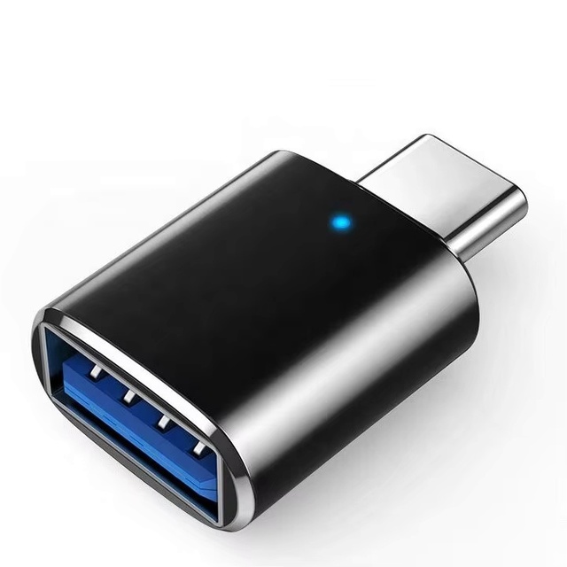 USB-C USB 3.0 OTG Adapter Aluminum Alloy 3A Fast Charging DC Customizable Length OTP Protection Brand New for Mobile Phones