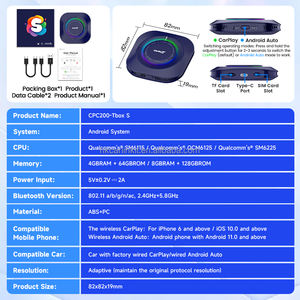 Carlinkit Tbox 8GB 128GB, Caja Inteligente para Auto con Android 13, Sistema Inalámbrico Android Auto y CarPlay, Adaptador para Reproducción de Video y YouTube. - Product Image 3