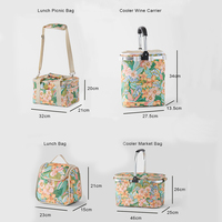 Nouvelle Arrivée 2026 – Sac Isotherme de Plage Premium Personnalisé à Imprimé Floral Bohème, Glacière Isotherme pour Pique-nique et Camping