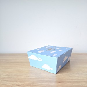 Boîte de papier bleu personnalisée de la série Cloud <span class=keywords><strong>Café</strong></span> pour dessert pâtisserie chocolat et emballage cadeau Dreamy Sky Cloud Design - Product Image 6