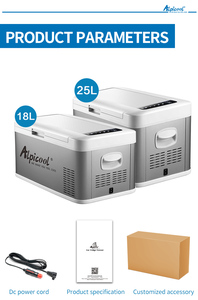 <span class=keywords><strong>Alpicool</strong></span> 25L 12V/24V DC/AC Mini réfrigérateur refroidisseur de voiture en métal avec mode de congélation intelligent et fonction de refroidissement - Product Image 3