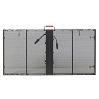 Écran LED transparent HD, écran LED transparent extérieur, écran incurvé droit, film flexible, P3.91 7.82, mur LED de location, scène