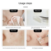Patchs Hydrocolloïdes Transparents pour l'Acné aux Huiles Essentielles - 36 Pièces - Camouflent les Imperfections et Permettent l'Application du Maquillage
