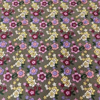 Vente Directe Fabricant Tissu Maille 100% Polyester Multicolore Broderie Appliquée Florale Tridimensionnelle Tissu Pleine Largeur