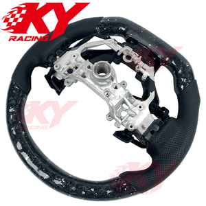 Volant de voiture sport en fibre de carbone forgée LED personnalisé pour Lexus IS250 IS300 IS350 2014-2022, compatible avec GS NX RCF RX ES LC500 - Product Image 3