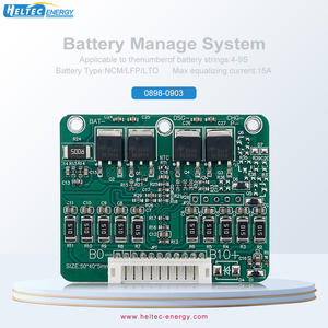 헬테 에너지 4S 5S 6S 7S 8S 9S 10S 15A LTO BMS 2.4V 리튬 티타늄 멀티 스트링 리튬 배터리 보호 보드 균형 BMS - Product Image 1