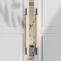 Poignées de porte en acier inoxydable, barre droite, poignées dorées pour porte d'entrée, villa, porte de magasin
