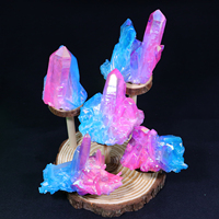 Quartz de guérison arc-en-ciel titane ange aura quartz cristal grappes