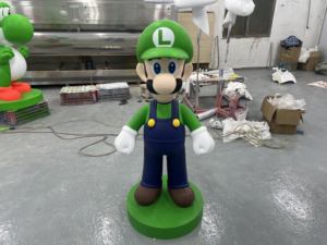 Figurines en résine grandeur nature au design moderne personnalisé, statues de <span class=keywords><strong>Mario</strong></span>, décoration de bureau en fibre de verre, sculpture de <span class=keywords><strong>Mario</strong></span> Brother - Product Image 6