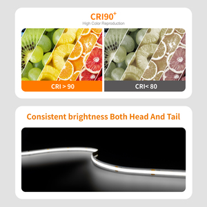 5 m/cuộn không có điện áp thả liên tục hiện tại 480led <span class=keywords><strong>COB</strong></span> <span class=keywords><strong>LED</strong></span> Strip ánh sáng 10 mét 24V 10 wát/mét trắng ấm lạnh trắng linh hoạt <span class=keywords><strong>COB</strong></span> <span class=keywords><strong>LED</strong></span> Strip - Product Image 5