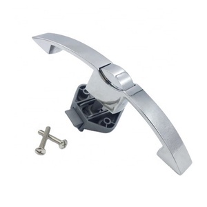 Oferta Especial: Tirador de Cierre a Presión sin Llave para Muebles de Autocaravana, RV y Cocina, de ABS y Aleación de Zinc, Acabado Níquel Satinado, Contemporáneo, Corte de 12mm - Product Image 1