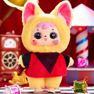 Tres Pequeños Adornos de Peluche de Gato de Circo, Colgantes de Madera de Dibujos Animados para Bolsos, para Colección de Cajas Sorpresa - Product Image 4