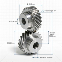 Engrenage conique hélicoïdal en acier cylindrique sur mesure pour fabricant, pignon métallique pour transmission, engrenages droits, usinage CNC par électroérosion à fil