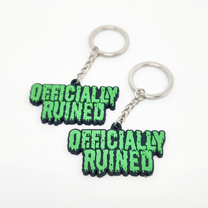Customizable PVC Promotional Keychains & Carabiners Soft Rubber With Adjustable Size and Logo Model Number PVC Keychains