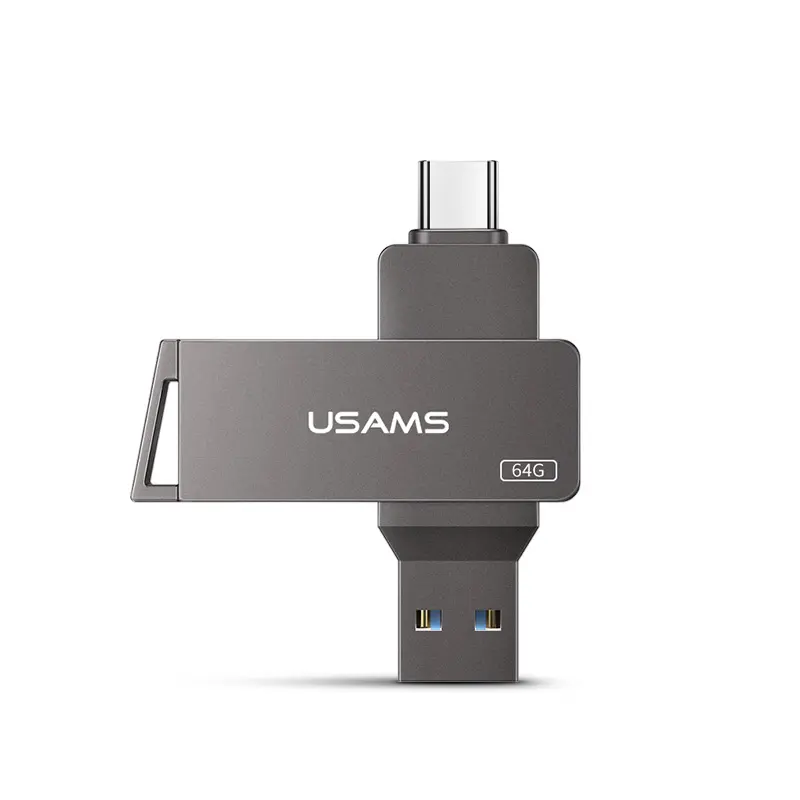 USAMS USBフラッシュドライブバルク格安16GB 32GB 64GB 126GBペットフラッシュドライブタイプC OTGフラッシュドライブ