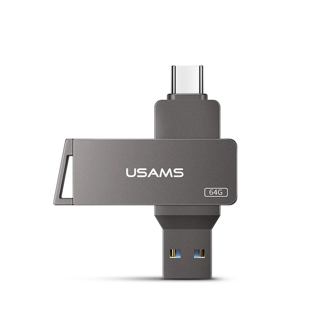 USAMS Usb Flash Drives Bulk Cheap 16gb 32gb 64gb 126gb Pet Flash Drive Type c Otg Flash Drive