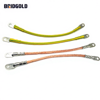 Nouvelles barres omnibus personnalisées en cuivre nu/étamé, conducteurs flexibles multibrins avec cosses 100mm²-500mm², 6mm², 10mm² pour batterie