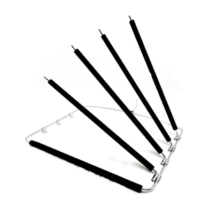 Vente en gros de cintres multifonctionnels en métal culbuteur rembourré <span class=keywords><strong>à</strong></span> 5 couches pour placard organiser un porte-vêtements peu encombrant avec écharpe et pantalon - Product Image 5