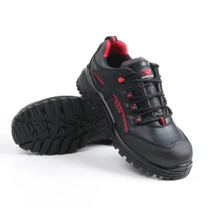 Sepatu keamanan kerja industri ringan, sepatu keamanan jari kaki baja potongan rendah Anti selip untuk pria dan wanita