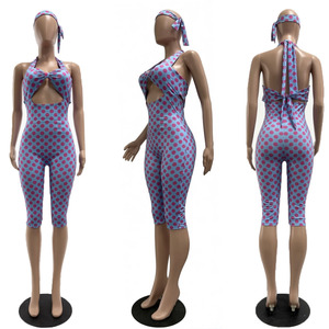Nouvelle collection 2026 : Combinaison une pièce tendance à pois, style licou, avec bandeau intégré - Product Image 2